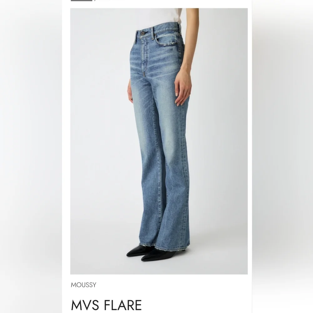Moussy MVS Flare High Rise Flare Jeans Size 24